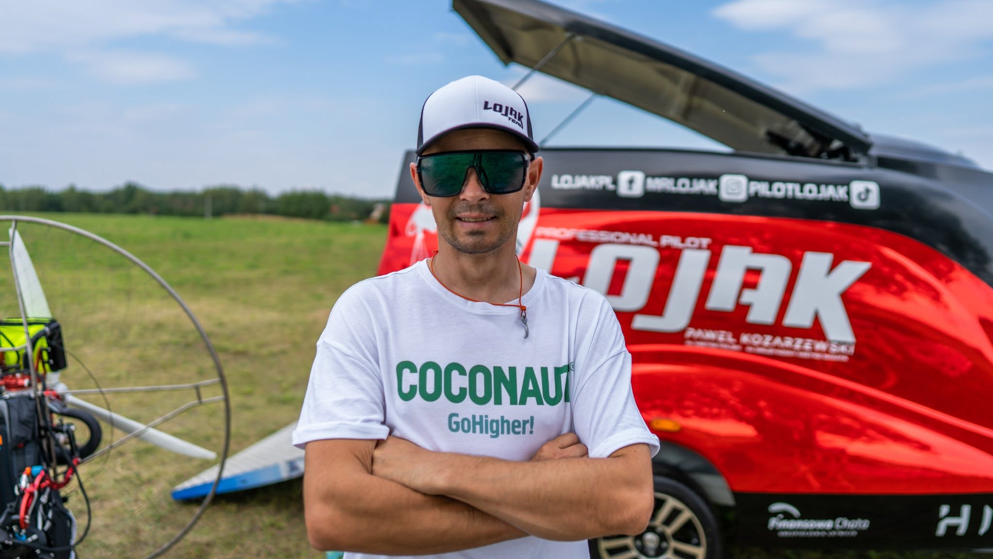 Czapka LOJAK TEAM niebiesko-biała - obrazek 5